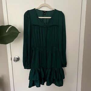 AQUA Ruffle Cocktail Dress